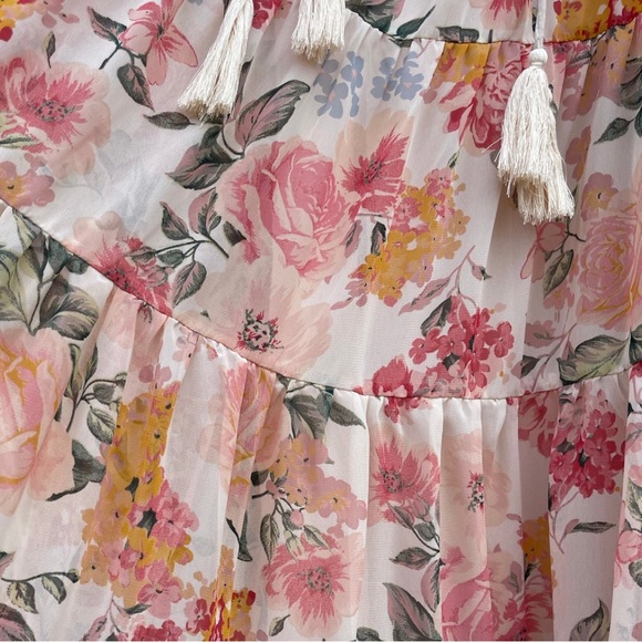 LAST CHANCE Storia Floral Smocked Mini Babydoll Dress - Picture 3 of 7